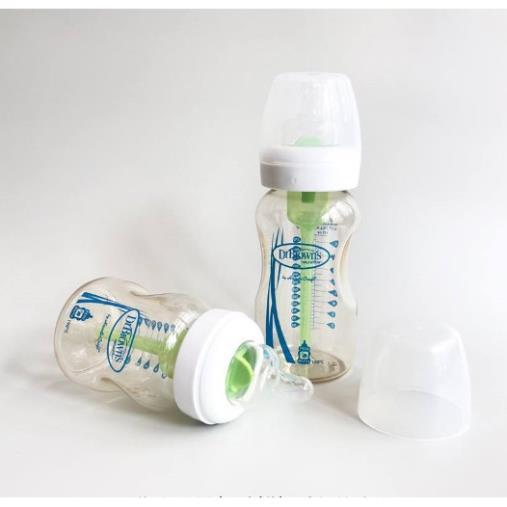 Bình sữa cổ rộng 150ml và 270ml Dr Brown's nhựa pesu options