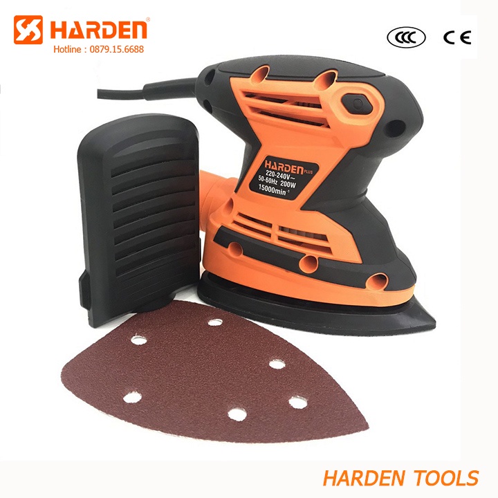 Máy chà nhám rung tam giác Harden 200W , may cha nham tam giac