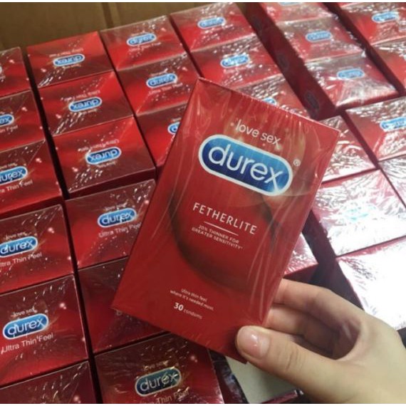 Bao Cao Su DUREX Ultra Thin Feel Fetherlite (Hộp 30 chiếc) - Úc