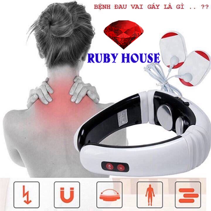 [LOẠI 1] Máy massage cổ vai gáy Neck Massager KL-5830-Ruby House