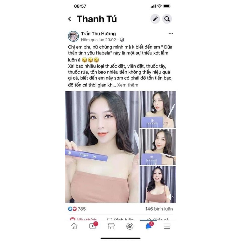 Gel Đũa Thần Habela Dung dịch Vệ Sinh Phụ Nữ - Se Khít Làm Hồng Vùng Kín thảo dược thiên nhiên 5ml