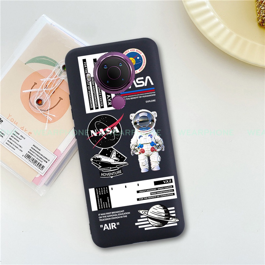 Ốp lưng Nasa Nokia 5.4 2.2 2.4 3.1c a 3.4 5.1 2.3 6.1 7.2 8.1 8.3 9.3 c1 c2 x3 x5 x6 x7 plus Dẻo Đen spaceman