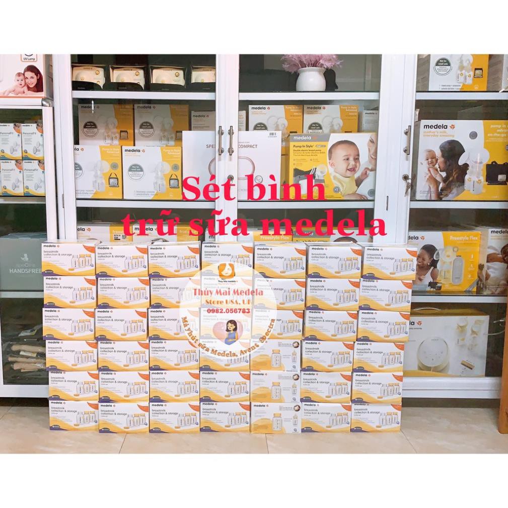 [Chính hãng] Sét 6 bình trữ sữa medela 150ml