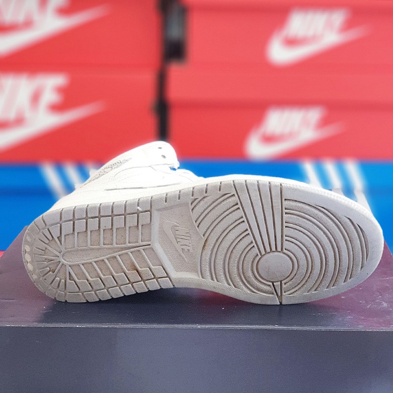 Giày Chính Hãng Air Jordan 1 mid full trắng real 2hand, nhiều size | BigBuy360 - bigbuy360.vn