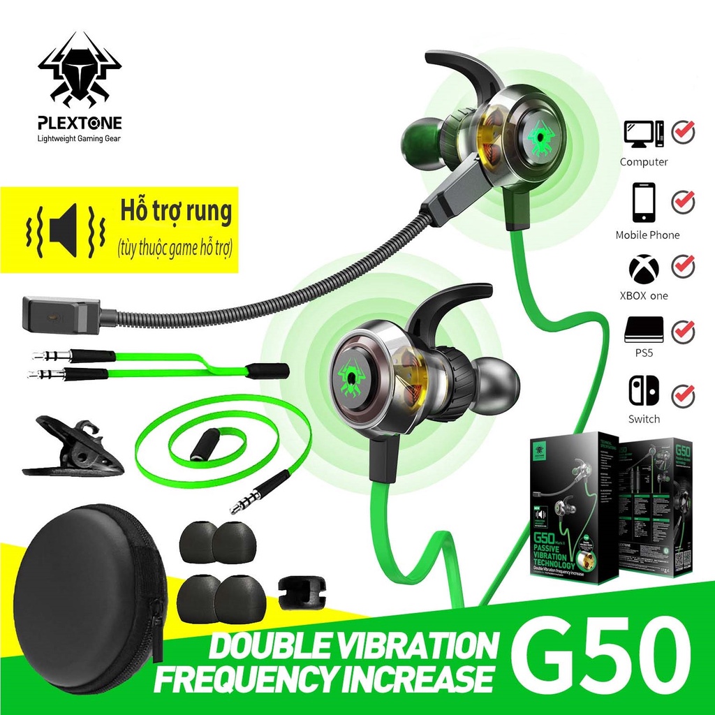 Tai nghe gaming có mic Plextone G20 - G25 - G50 - New Edition Mark III 2022