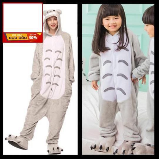 Bộ Đồ Thú ❤️ FREESHIP ❤️ Giảm giá 29k khi đặt 2 Bộ Đồ Thú Totoro