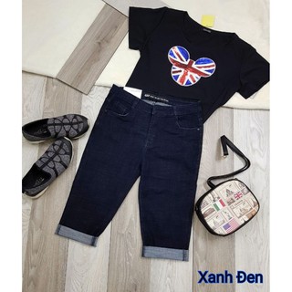 [55kg-95kg] Jeans 7 tấc Bigsize màu đen. muối tiêu và xanh đen. Size 30-42. Khách ib để được tư vấn chọn size.