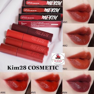 (Màu M1,M2,M6) Son kem lì Merzy Mellow Tint
