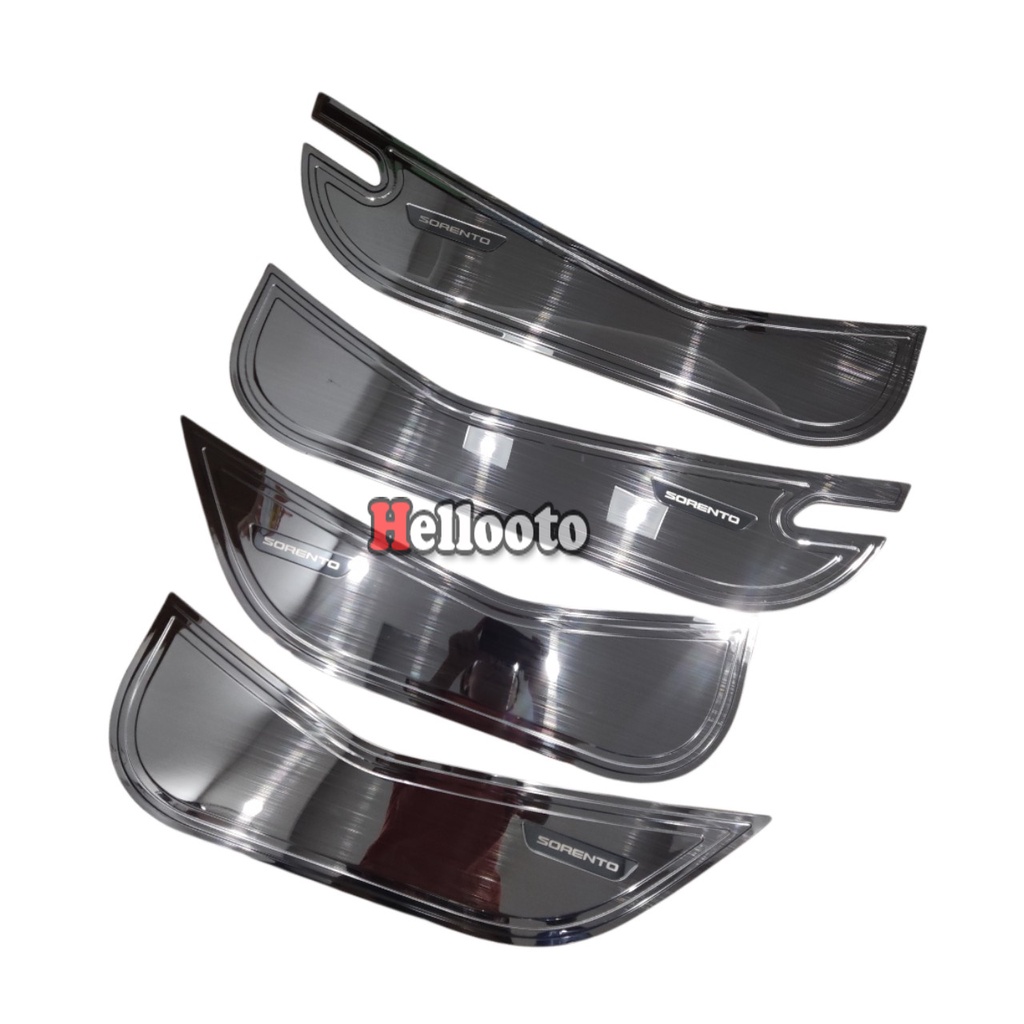 Bộ 4 ốp tapli cửa xe Kia Sorento 2021 2022 2023 Mẫu Titan - Tặng Kèm Keo Dính Thêm - Hellooto