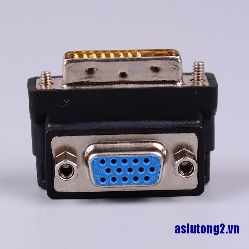 Đầu Chuyển Đổi Dvi-I 24 + 5 Pin Sang Vga 15 Pin Đầu Cái 90 Độ | BigBuy360 - bigbuy360.vn