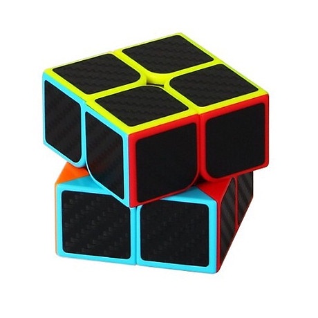 Rubik 2x2 Carbon Moyu - Sticker carbon cực bền