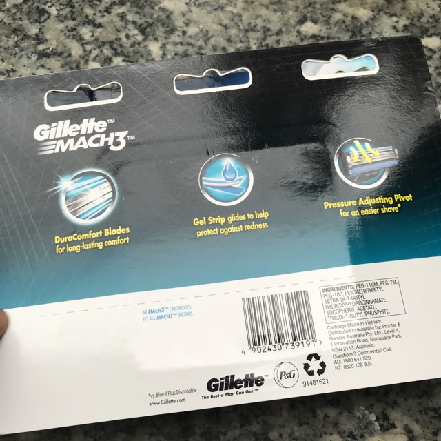 Lưỡi Cạo Gillette Mach 3 Vỉ 8 Lưỡi