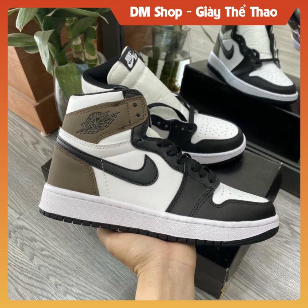 FREE SHIP] Giày Cổ C𝐚𝐨, Giày JD Nâu Đen Cổ Cao Hàng Cao Cấp Nam Nữ Full Box