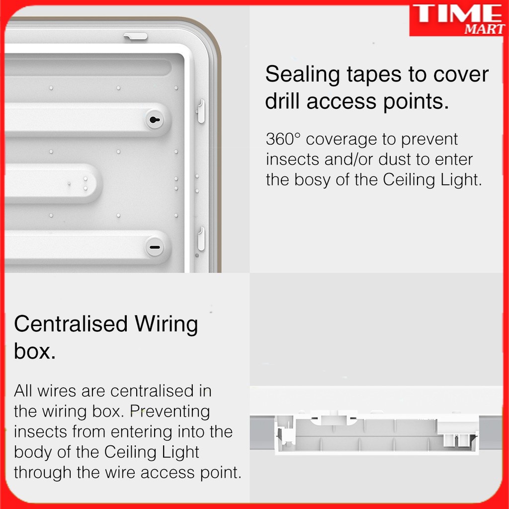 Đèn led ốp trần thông minh HALO 2020, YLXD49YL, 930X630 MM, 100W, RGB 16 TRIỆU MÀU [TIME_MART]