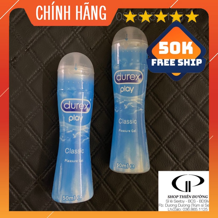 Gel Bôi Trơn Âm Đạo Durex Play Classic 50ml - Trơn Tự Nhiên