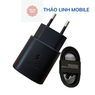 Sạc nhanh samsung 💕chính hãng💕 25w zin máy note 10, note 10 plus, samsung s110 5g, a90, a80, a70 - cáp type c - type c