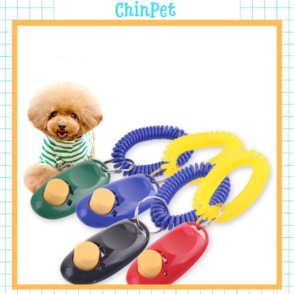 Clicker huấn luyện chó mèo - dụng cụ dạy chó mèo - chinpet