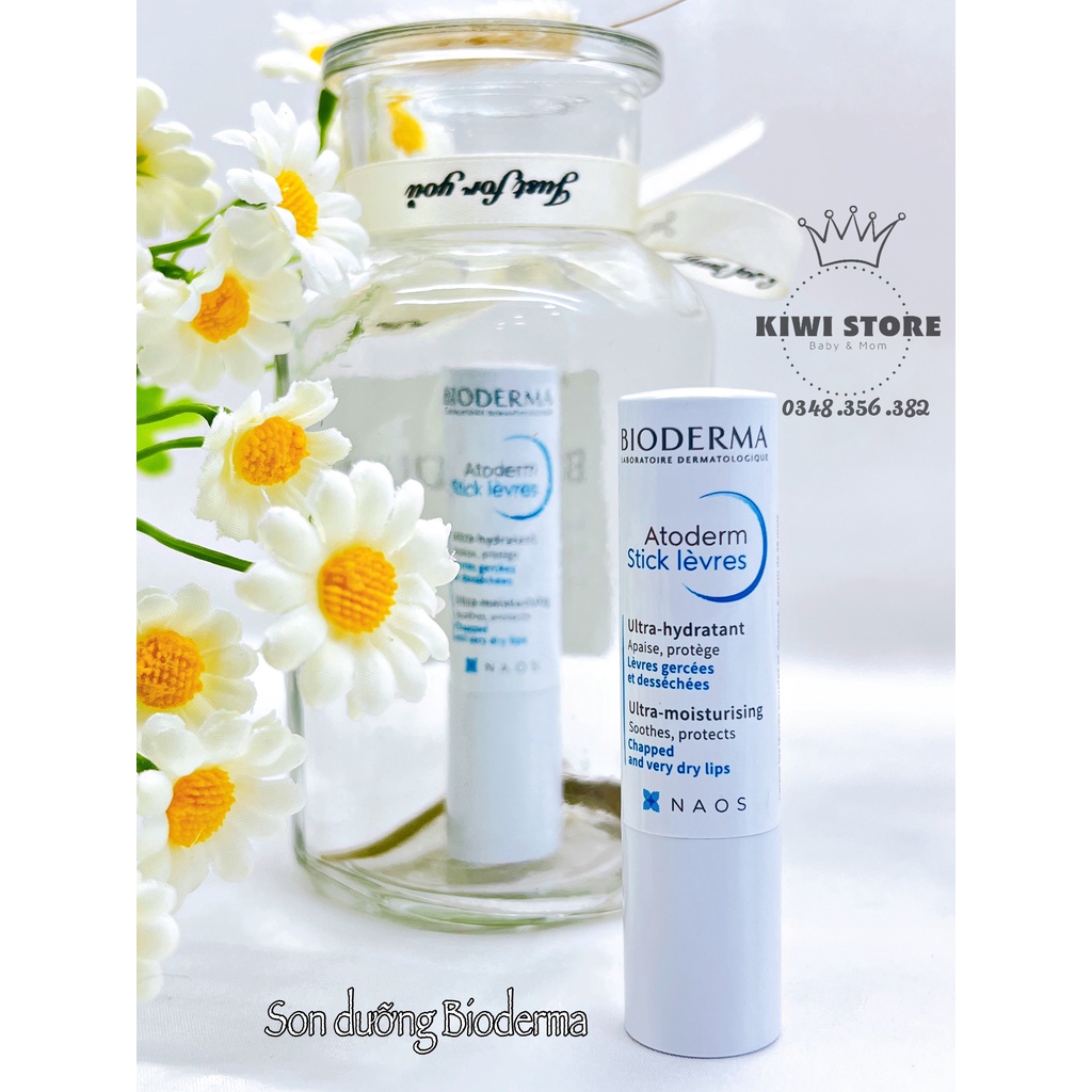 Son dưỡng môi không màu Bioderma Pháp