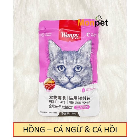 Pate Wanpy Cho Mèo Thức ăn cho mèo 80g