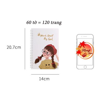 Sổ lò xo A5 QUIET TIME AOBA (Set 2c mẫu ngẫu nhiên)