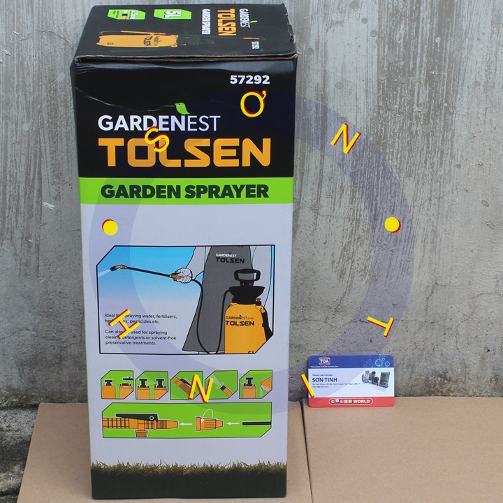 Bình 5L bơm xịt phun thuốc khử diệt côn trùng, tưới vòi phun sương tưới cây 5 Lít cao cấp TOLSEN - 57292