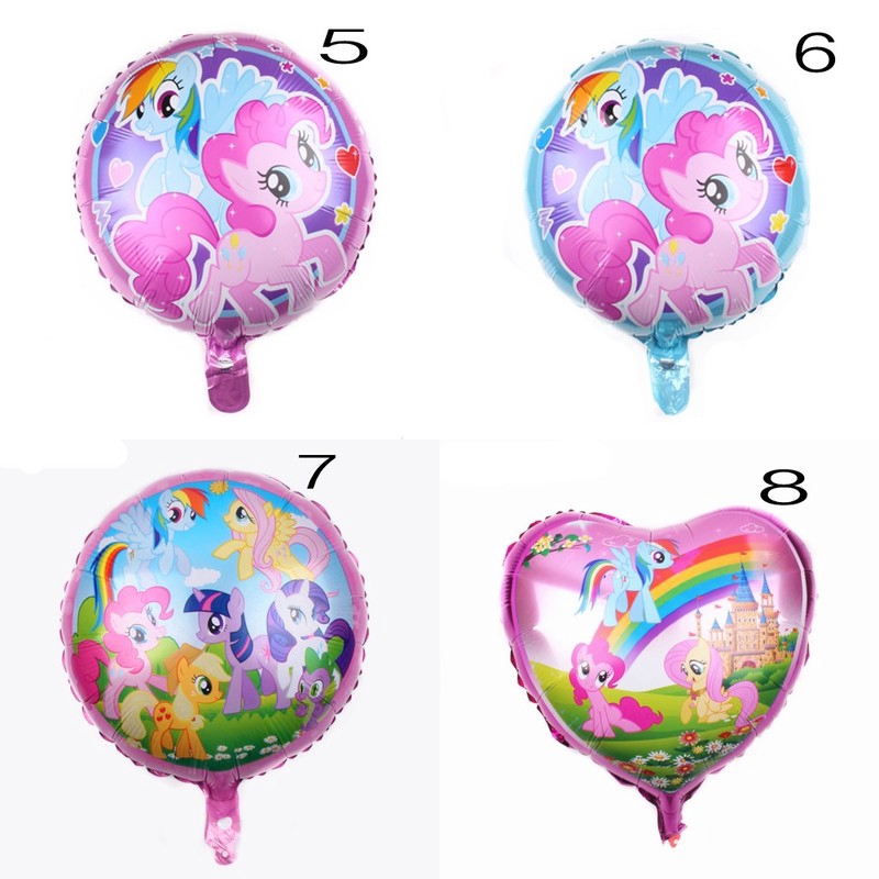 Bong bóng trang trí tiệc sinh nhật hình ngựa pony/ kỳ lân đáng yêu 18inch