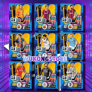 Thẻ in Match attax clb100 2020 2021 size poca