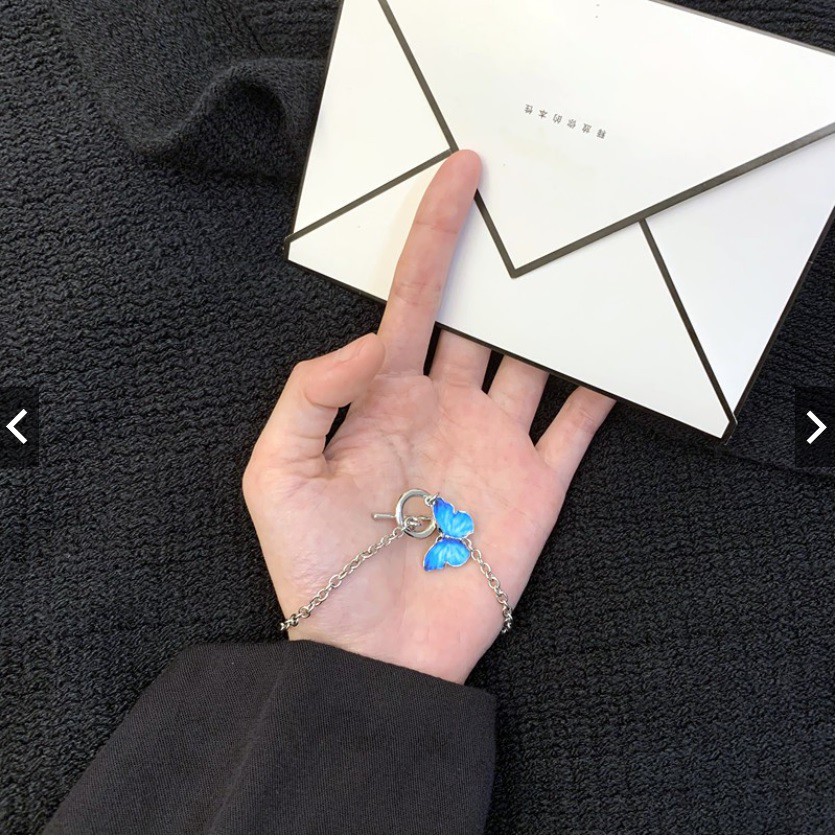 Dây chuyền nữ hình bướm phong cách hàn quốc đẹp, vòng cổ đeo tay nam nữ unisex cá tính - PK002