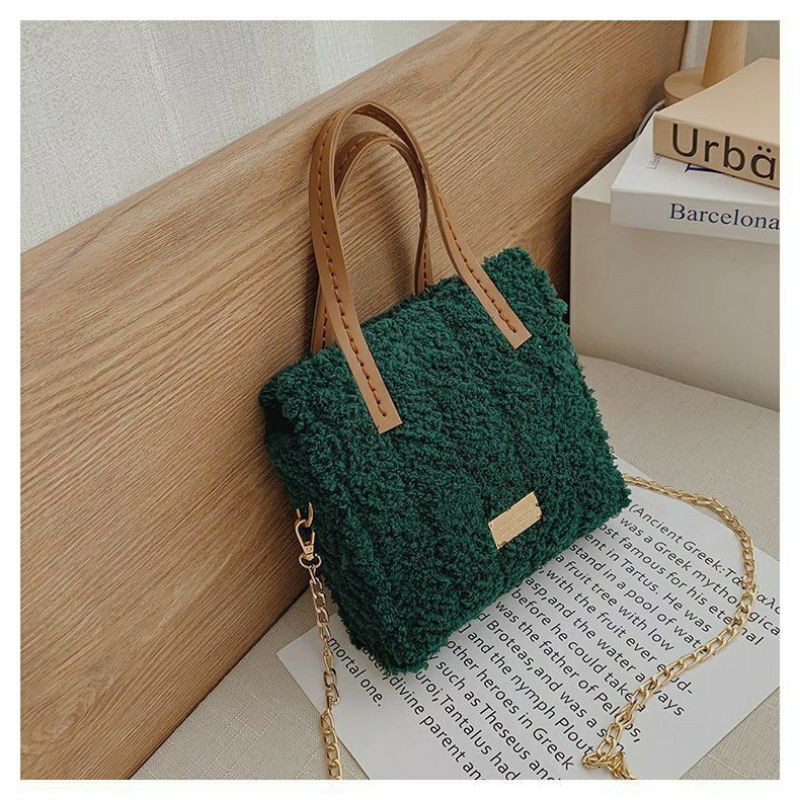 Túi Đan Bông Xù Hot Trend (Mẫu 5) 2021