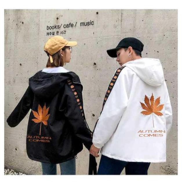 Áo khoác dù nam nữ có mũ, áo khoác dù họa tiết lưng Cờ Canada - | BigBuy360 - bigbuy360.vn