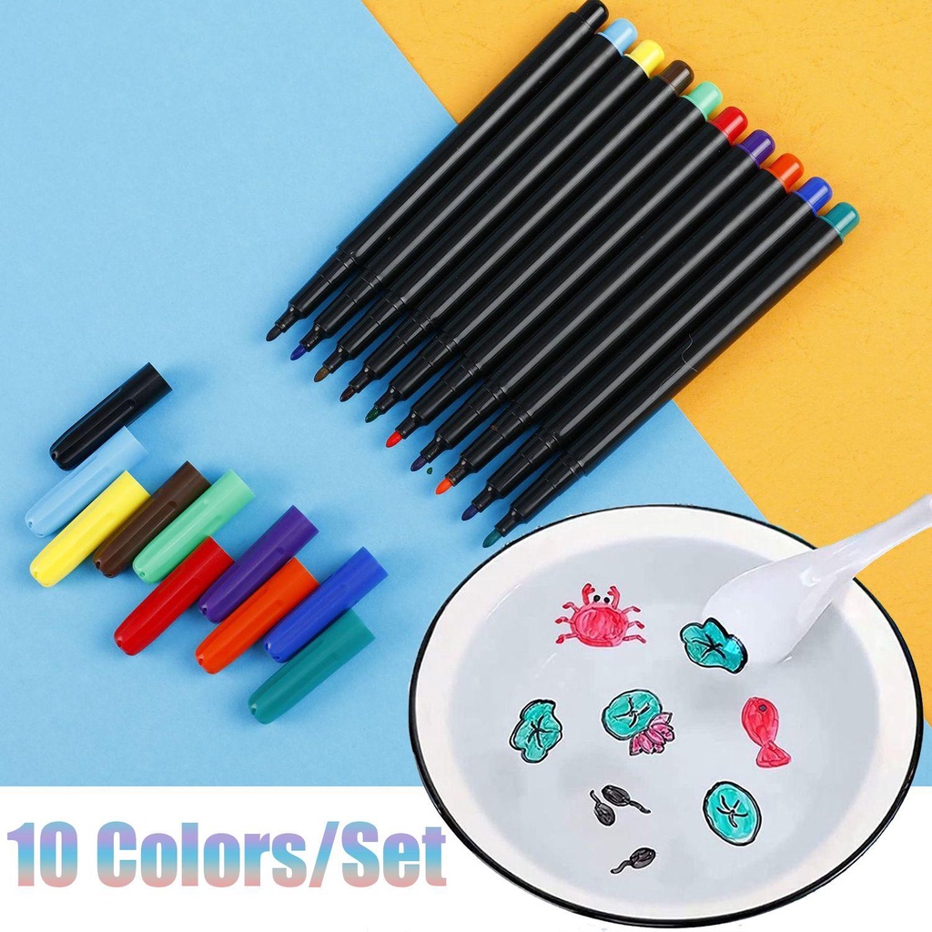 PISTA Set 10 Bút Lông Viết Bảng Trắng Thần Kì