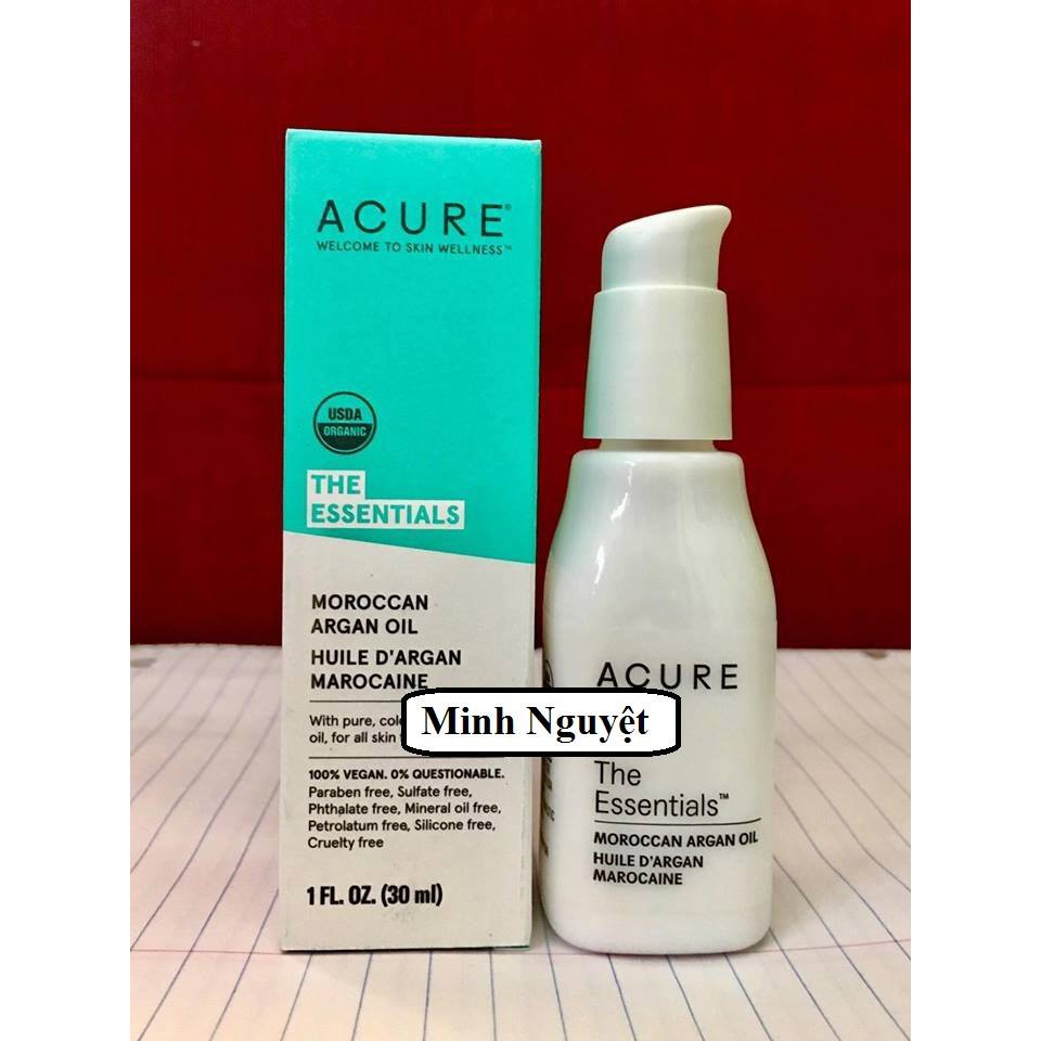 TINH CHẤT DƯỠNG DA ARGAN HỮU CƠ ACURE MOROCCAN ARGAN OIL 30ML CHÍNH HÃNG - 5955