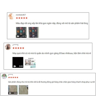 Túi vải đựng đồ lót và tất 2 mặt nhiều ngăn có móc treo tiện dụng (MS03)