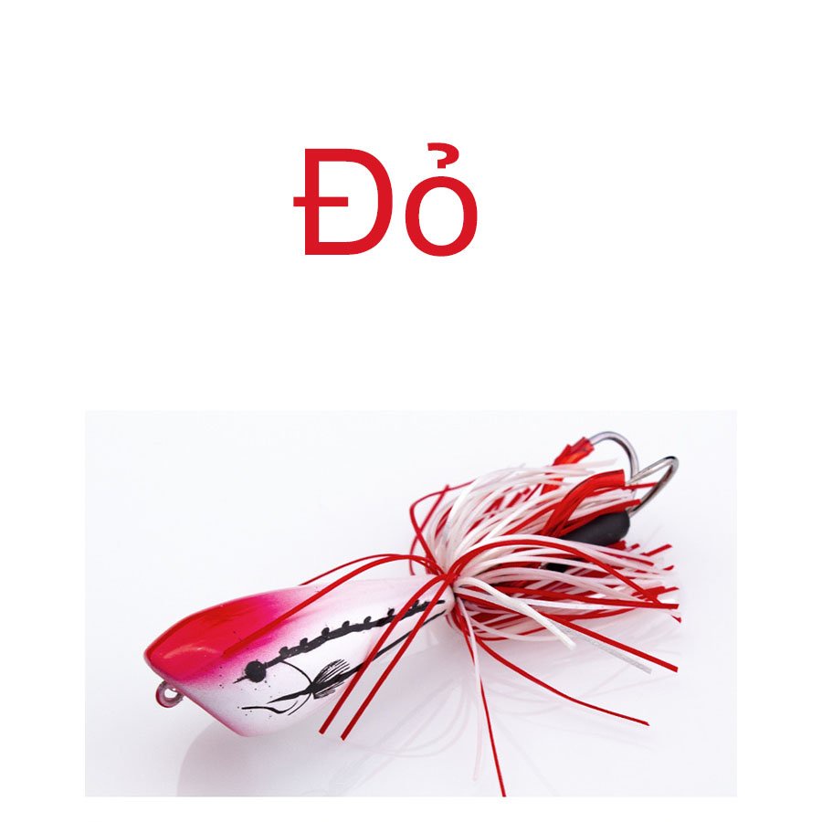 Mồi câu lure_Mồi câu cá lóc Jum Frog Pass_Nhái nhảy 3D, Dài 5,5cm, Nặng 9g, Có nhiều màu lựa chọn_Đồ câu lure