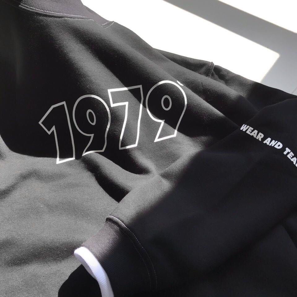 A018 Áo nỉ thu đông cổ lọ 1979 unisex form rộng dài tay, áo hoodie sweater nam nữ trắng đen form to Ulzzang freesize