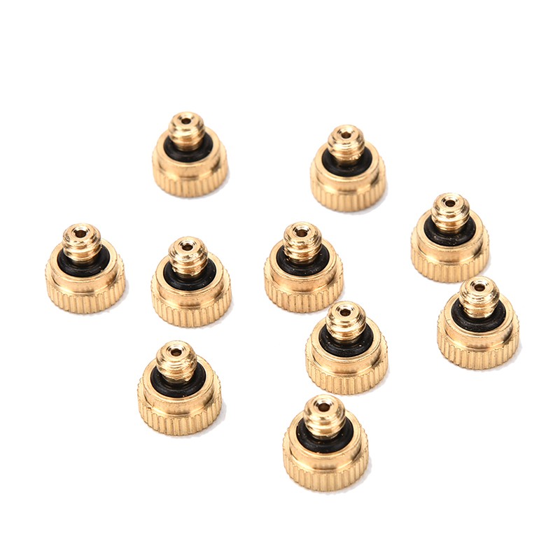 Bộ 5 Vòi Phun Sương Làm Mát Bằng Đồng Thau 0.3mm 10 / 24