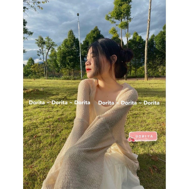 Váy babydoll 2 dây buộc nơ vai, Đầm 2 dây babydoll buộc nơ vai - Dorita Boutique