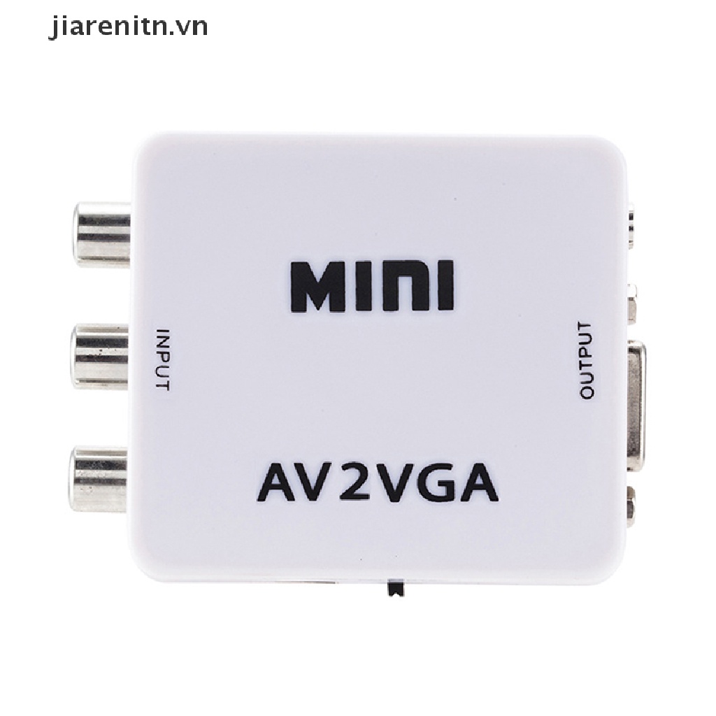 jiarenitn AV RCA To VGA Video Adapter HD 1080P TV Converter Switch Box vn thumbnail