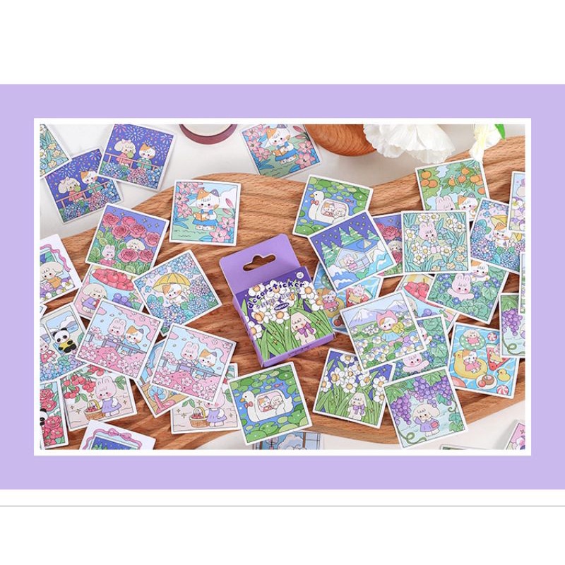 Hộp 45 hình dán sticker trang trí