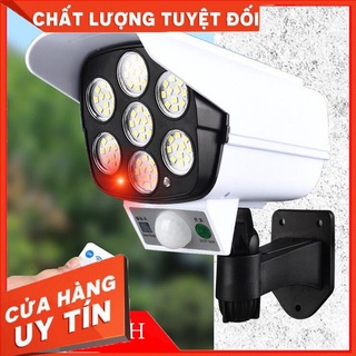 Đèn năng lượng mặt trời cảm ứng tự động BẬT TẮT có điều khiển - Giả camera chống trộm - mới nhất 2020