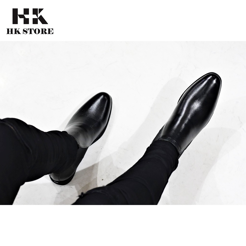 Giày CHELSEA BOOTS chính hãng 👑 HK.STORE 👑 Hàng cao cấp da bò thật 100% hot trend 2021 da mềm lót êm đi cực thoải mái. | BigBuy360 - bigbuy360.vn