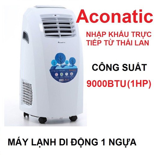 Điều hòa di động 9000BTU Aconatic AN-PAC09L - Nhập khẩu Thái Lan - Bảo hành 3 năm