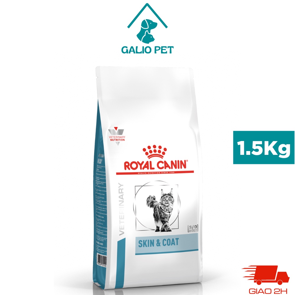 ROYAL CANIN SKIN &amp; COAT - HỖ TRỢ MÈO BỊ VIÊM DA VÀ RỤNG LÔNG, túi 1.5Kg