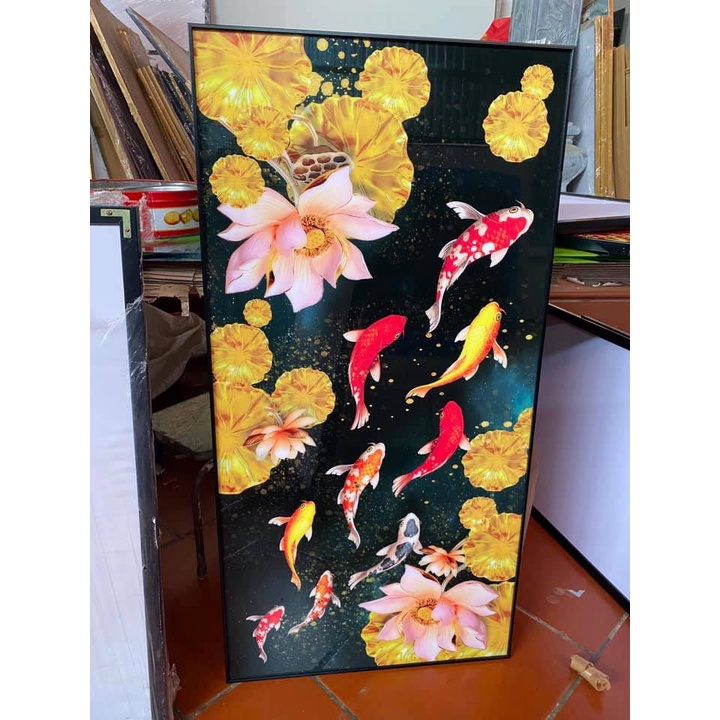 Tranh tráng gương 5D cao cấp giá xưởng, mẫu tranh đứng mới nhất