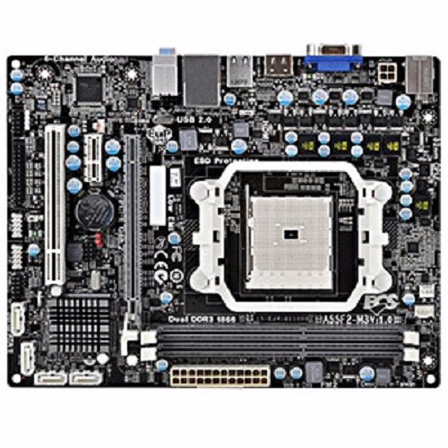 COMBO AMD CŨ MAIN ECS A55 FM 1 + CPU A4 3400 + FAN ZIN