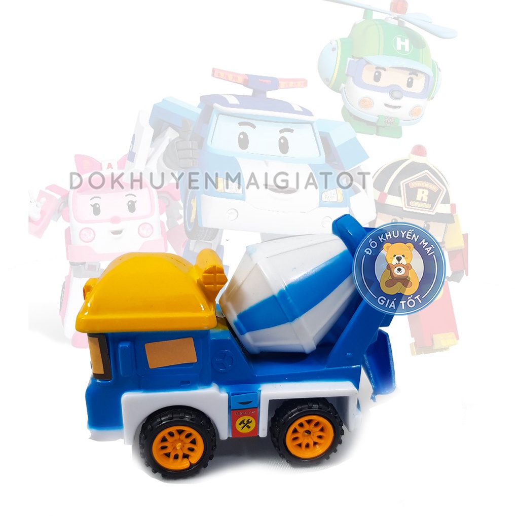 Xe ô tô đồ chơi mẫu 4 xe Poli chạy trớn bằng nhựa -Đồ khuyến mãi giá tốt