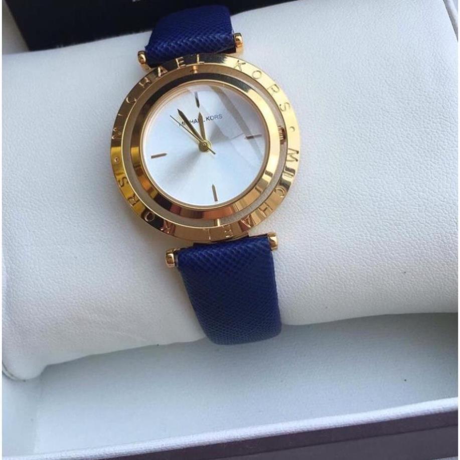 Đồng hồ nữ Michael Kors Dây da mặt xoay độc đáo cá tính mã MK360