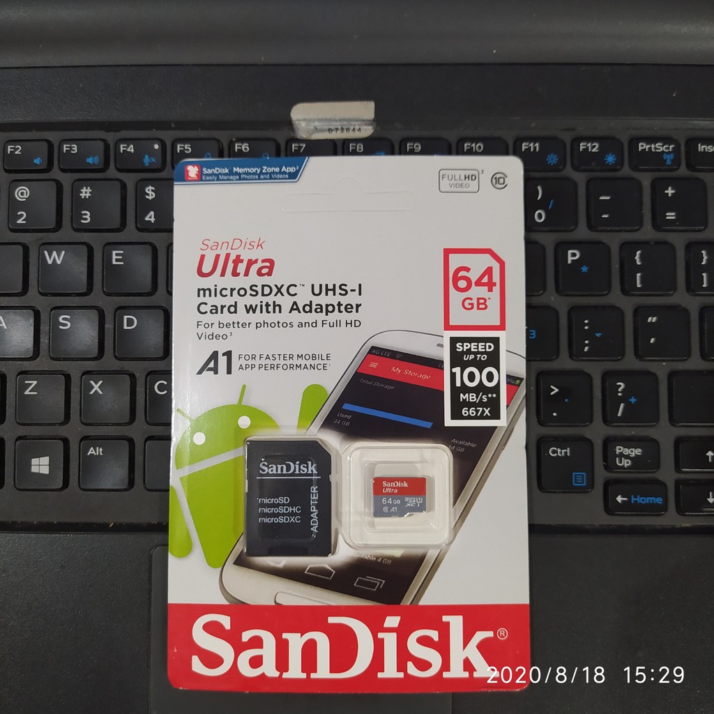 Thẻ nhớ MicroSDHC 64GB 32GB 16GB SanDisk Ultra Class 10 chuyên dụng cho camera, điện thoại, loai đài