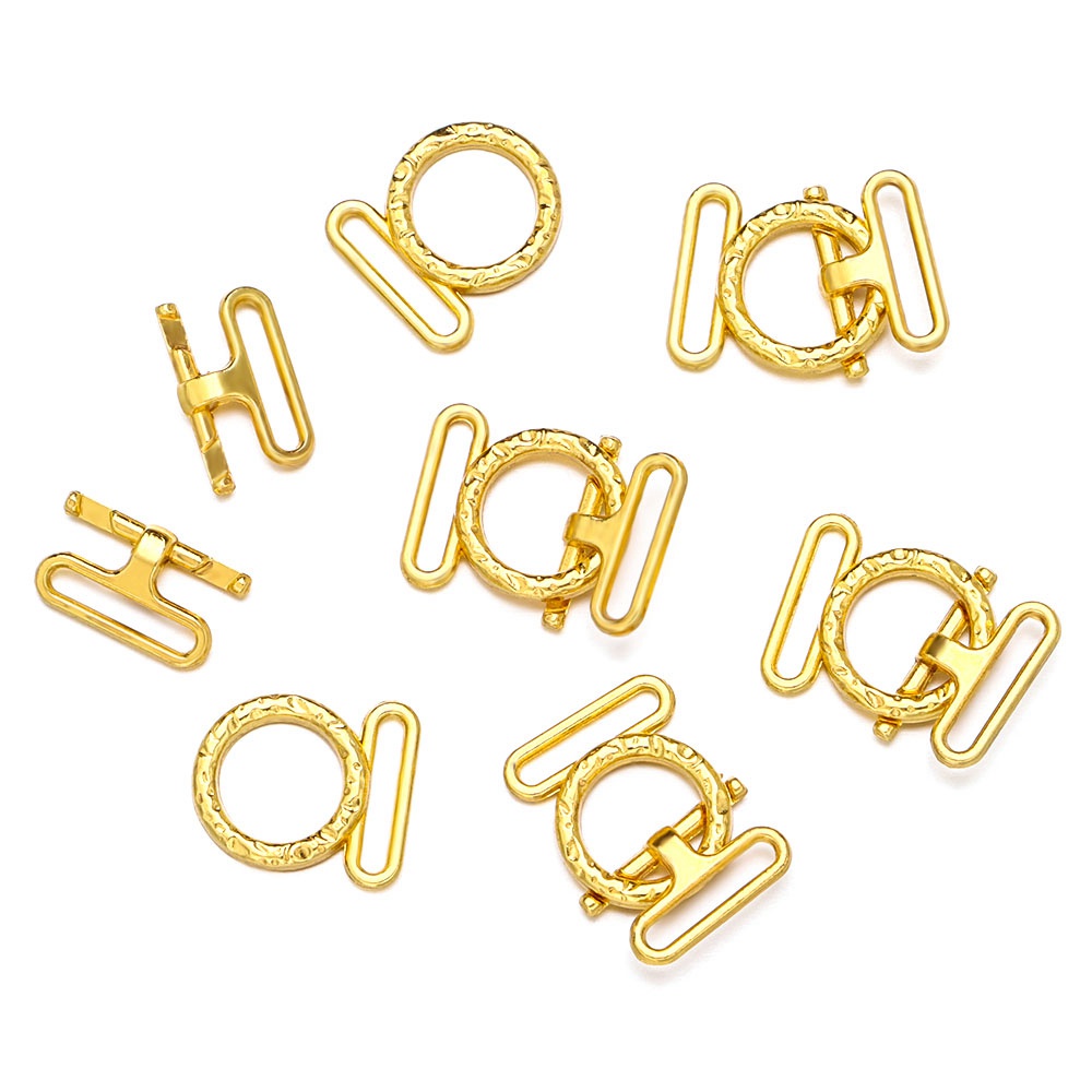 Set 10 nút khóa dây nịt / túi xách/ búp bê 8mm siêu nhỏ 4 màu tùy chọn chất lượng cao