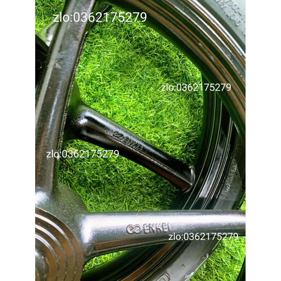 CẶP BÁNH MÂM 5 CÂY ENKEI 1.4 1.6 GẮN XE EXCITER 150 KÈM VỎ CAMEL 50.60 KÈM ĐĨA .ỐC CÓ 4 MÀU VÀNG.ĐEN.BẠC.TRẮNG